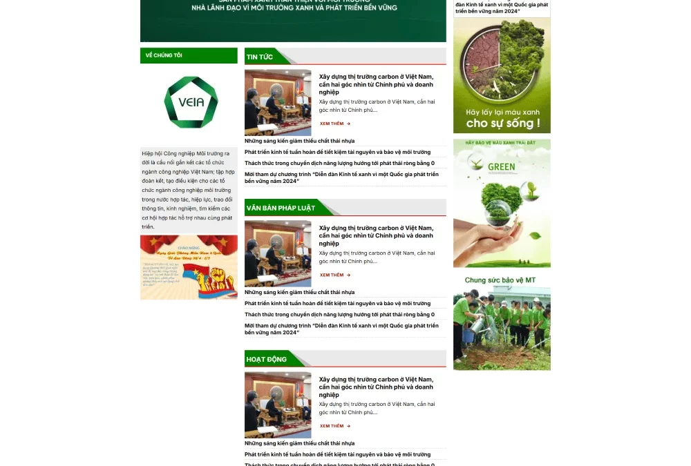 WEBSITE TIN TỨC MÔI TRƯỜNG 2